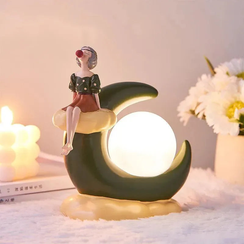 Christmas Nordic Creative Bubble Girl Moon Light - Bellarte Enchanté Christmas Nordic Creative Bubble Girl Moon Light